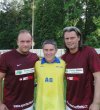 M.Vít, oslavenec A.Kuhn, T. Skuhravý